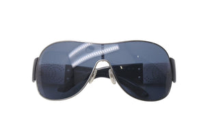 CHANEL シャネル パイロット サングラス 4154 c.127/87 サイズ120 ココマーク パンチングロゴ ブラック 美品 中古 4c075131