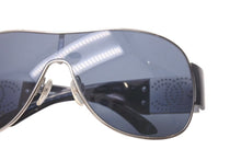 Load image into Gallery viewer, CHANEL シャネル パイロット サングラス 4154 c.127/87 サイズ120 ココマーク パンチングロゴ ブラック 美品 中古 4c075131