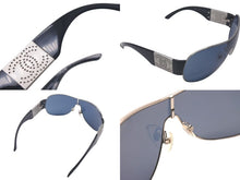 Load image into Gallery viewer, CHANEL シャネル パイロット サングラス 4154 c.127/87 サイズ120 ココマーク パンチングロゴ ブラック 美品 中古 4c075131