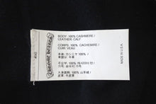 Load image into Gallery viewer, CHROME HEARTS クロムハーツ 3クロスレザーパッチカシミアニットフェイスマスク ブルー ニット帽 美品 中古 4c075134