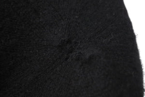 CHROME HEARTS クロムハーツ 3クロスレザーパッチカシミアニットフェイスマスク ブルー ニット帽 美品 中古 4c075134