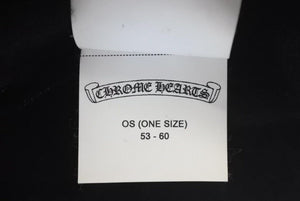 CHROME HEARTS クロムハーツ 3クロスレザーパッチカシミアニットフェイスマスク ブルー ニット帽 美品 中古 4c075134
