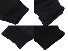 Load image into Gallery viewer, 極美品 CHROME HEARTS クロムハーツ ナイロンジャケット サイズM クロスパッチ ブラック レザー 裏起毛 中古 4c075136