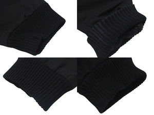極美品 CHROME HEARTS クロムハーツ ナイロンジャケット サイズM クロスパッチ ブラック レザー 裏起毛 中古 4c075136