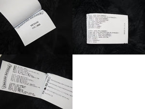 極美品 CHROME HEARTS クロムハーツ ナイロンジャケット サイズM クロスパッチ ブラック レザー 裏起毛 中古 4c075136