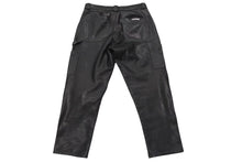 Load image into Gallery viewer, CHROME HEARTS クロムハーツ BSフレア セントパース限定 レザーパンツ クロスボール サイズ34 レザー シルバー925 美品 中古 4c075137