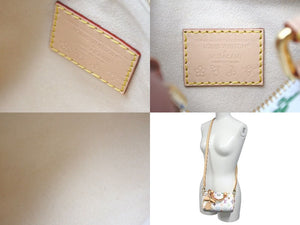 新品未使用 LOUIS VUITTON ルイヴィトン ナノスピーディ 村上隆 マルチカラー ハンドバッグ 2WAYバッグ M13391 PVC レザー 中古 4c075144