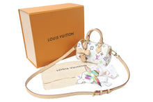 Load image into Gallery viewer, 新品未使用 LOUIS VUITTON ルイヴィトン ナノスピーディ 村上隆 マルチカラー ハンドバッグ 2WAYバッグ M13391 PVC レザー 中古 4c075144