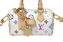 Load image into Gallery viewer, 新品未使用 LOUIS VUITTON ルイヴィトン ナノスピーディ 村上隆 マルチカラー ハンドバッグ 2WAYバッグ M13391 PVC レザー 中古 4c075144