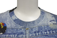 Load image into Gallery viewer, Christian Dior クリスチャンディオール 半袖Tシャツ 1A12055021 サイズ38 デニム総柄プリント ガリアーノ期 良品 中古 4c075147