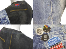 Load image into Gallery viewer, Christian Dior クリスチャンディオール 半袖Tシャツ 1A12055021 サイズ38 デニム総柄プリント ガリアーノ期 良品 中古 4c075147