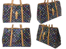 Load image into Gallery viewer, LOUIS VUITTON ルイヴィトン オーレリアGM トートバッグ モノグラム マルチ ノワール レザー M40101 ゴールド金具 美品 中古 4c075149