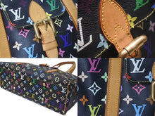 Load image into Gallery viewer, LOUIS VUITTON ルイヴィトン オーレリアGM トートバッグ モノグラム マルチ ノワール レザー M40101 ゴールド金具 美品 中古 4c075149