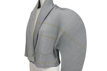 Load image into Gallery viewer, 極美品 ISSEY MIYAKE イッセイミヤケ プリーツ ジャケット JG31160 ポリエステル コットン モスグリーン イエロー M 中古 4c075150