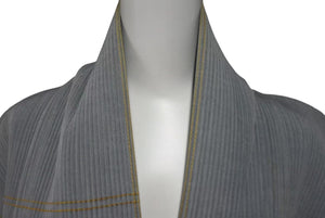極美品 ISSEY MIYAKE イッセイミヤケ プリーツ ジャケット JG31160 ポリエステル コットン モスグリーン イエロー M 中古 4c075150
