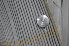 Load image into Gallery viewer, 極美品 ISSEY MIYAKE イッセイミヤケ プリーツ ジャケット JG31160 ポリエステル コットン モスグリーン イエロー M 中古 4c075150