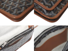Load image into Gallery viewer, GOYARD ゴヤール プリュメ ポーチウォレット ショルダーバッグ PLUMETPMLTY01CL03P PVC レザー シルバー金具 美品 中古 4c075153