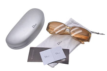Load image into Gallery viewer, 極美品 Christian Dior クリスチャンディオール SHINY DIOR 3 クリアサングラス LV6 サイズ57□16 130 ラインストーン 中古 4c075154