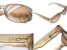 Load image into Gallery viewer, 極美品 Christian Dior クリスチャンディオール SHINY DIOR 3 クリアサングラス LV6 サイズ57□16 130 ラインストーン 中古 4c075154