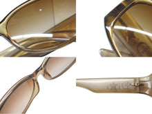 Load image into Gallery viewer, 極美品 Christian Dior クリスチャンディオール SHINY DIOR 3 クリアサングラス LV6 サイズ57□16 130 ラインストーン 中古 4c075154