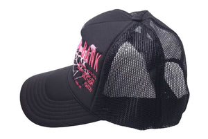 新品未使用 Sp5der スパイダー SilkWebBankTrucker シルク ウェブ トラッカー キャップ 帽子 FW24 8E96854A コットン 中古 4c075158