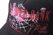 画像をギャラリービューアに読み込む, 新品未使用 Sp5der スパイダー SilkWebBankTrucker シルク ウェブ トラッカー キャップ 帽子 FW24 8E96854A コットン 中古 4c075158
