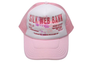 極美品 Sp5der スパイダー SilkWebBankTrucker シルク ウェブ トラッカー キャップ 帽子 FW24 8E96854A コットン 中古 4c075159