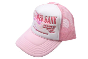 極美品 Sp5der スパイダー SilkWebBankTrucker シルク ウェブ トラッカー キャップ 帽子 FW24 8E96854A コットン 中古 4c075159