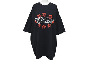 美品 SP5DER スパイダー Warped Tee 半袖Ｔシャツ FW23 コットン ブラック レッド ホワイト サイズXXL 中古 4c075160 