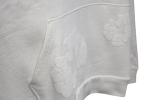 新品未使用 DENIM TEARS デニムティアーズ MONO ALL OVER WREATH パーカー 95B700A0 サイズL 24SS ホワイト 総柄 中古 4c075166