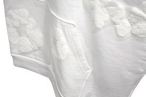 新品未使用 DENIM TEARS デニムティアーズ MONO ALL OVER WREATH パーカー 95B700A0 サイズXL 24SS ホワイト 総柄 中古 4c075167