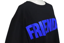 Load image into Gallery viewer, 新品未使用 VLONE ヴィーロン FRIENDS フレンズ ロゴ 半袖Tシャツ トップス コットン ブラック ブルー サイズS 中古 4c075171