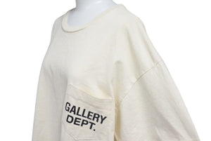 未使用 GALLERY DEPT ギャラリーデプト CLASSIC Logo クラシックロゴ 半袖Tシャツ USA製 コットン アイボリー サイズM 中古 4c075173 