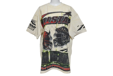 未使用 HELLSTAR ヘルスター 24SS WAR READY 半袖Ｔシャツ ベージュ プリント ウォーレディ トップス サイズS 中古 4c075176 