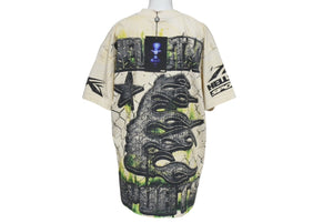未使用 HELLSTAR ヘルスター 24SS WAR READY 半袖Ｔシャツ ベージュ プリント ウォーレディ トップス サイズS 中古 4c075176 