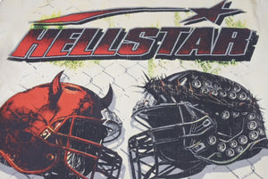 未使用 HELLSTAR ヘルスター 24SS WAR READY 半袖Ｔシャツ ベージュ プリント ウォーレディ トップス サイズS 中古 4c075176 