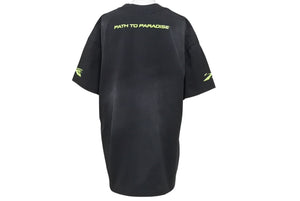 新品未使用 HELLSTAR ヘルスター 24FW ソーン プリント 半袖Ｔシャツ ブラック パッチ トゥ パラダイス トップス サイズS 中古 4c075177