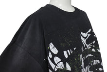Load image into Gallery viewer, 新品未使用 HELLSTAR ヘルスター 24FW ソーン プリント 半袖Ｔシャツ ブラック パッチ トゥ パラダイス トップス サイズS 中古 4c075177