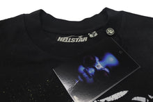 Load image into Gallery viewer, 新品未使用 HELLSTAR ヘルスター 24FW ソーン プリント 半袖Ｔシャツ ブラック パッチ トゥ パラダイス トップス サイズS 中古 4c075177