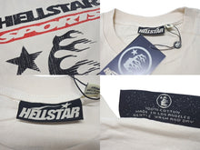 Load image into Gallery viewer, 新品未使用 HELLSTAR ヘルスター スポーツ ファミリー プリント 半袖Ｔシャツ アイボリー トップス サイズXL 中古 4c075178