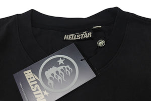 新品未使用 HELLSTAR ヘルスター ビガー ザン サタン プリント 半袖Ｔシャツ ブラック トップス サイズXL 中古 4c075179