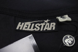 新品未使用 HELLSTAR ヘルスター ビガー ザン サタン プリント 半袖Ｔシャツ ブラック トップス サイズXL 中古 4c075179