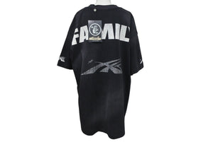 未使用 HELLSTAR ヘルスター 24FW スポーツファミリーグリッター半袖Ｔシャツ ブラック トップス サイズL 中古 4c075181 