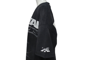 未使用 HELLSTAR ヘルスター 24FW スポーツファミリーグリッター半袖Ｔシャツ ブラック トップス サイズL 中古 4c075181 