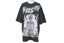 Load image into Gallery viewer, 新品未使用 HELLSTAR ヘルスター スケルトン プリント 半袖Ｔシャツ ブラック コットン 骸骨 トップス サイズＬ 中古 4c075183