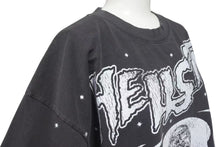 Load image into Gallery viewer, 新品未使用 HELLSTAR ヘルスター スケルトン プリント 半袖Ｔシャツ ブラック コットン 骸骨 トップス サイズＬ 中古 4c075183