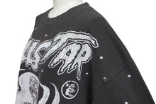 Load image into Gallery viewer, 新品未使用 HELLSTAR ヘルスター スケルトン プリント 半袖Ｔシャツ ブラック コットン 骸骨 トップス サイズＬ 中古 4c075183