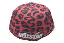 Load image into Gallery viewer, 新品未使用 HELLSTAR ヘルスター SS24 Cheetah Print Fitted Hat チータープリントフィットハット F03653B9 レッド 7 1/2 中古 4c075186