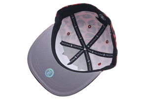 新品未使用 HELLSTAR ヘルスター SS24 Cheetah Print Fitted Hat チータープリントフィットハット F03653B9 レッド 7 1/2 中古 4c075186