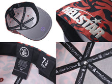 Load image into Gallery viewer, 新品未使用 HELLSTAR ヘルスター SS24 Cheetah Print Fitted Hat チータープリントフィットハット F03653B9 レッド 7 1/8 中古 4c075188